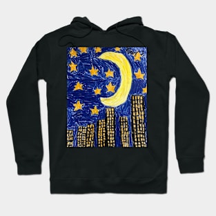 By Night Moon by Riley Hoodie